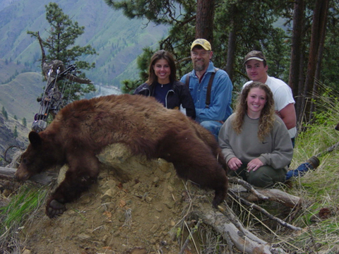 Idaho Black Bear over Bait or behind Hounds