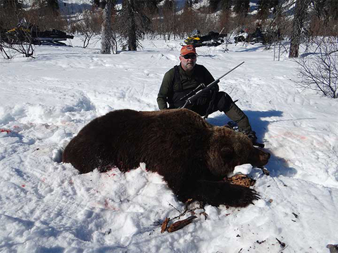 Interior Grizzly Bear Hunt by Jet Boat, Argo or Snowmobile